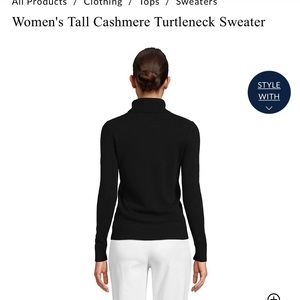 Land’s End Cashmere turtleneck- worn once!